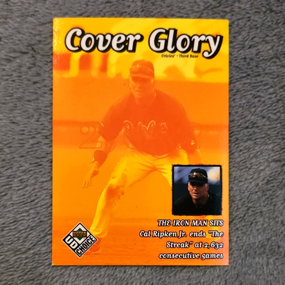 1999 Upper Deck UD Choice Cover Glory Cal Ripken #36